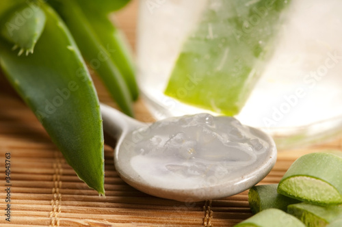 Photo: aloe vera juice with fresh leaves aloe vera juice with fresh leaves