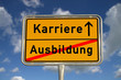 Deutsches Ortsschild Ausbildung Karriere