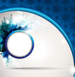 Christmas Abstract Design in Blue. Christmas Abstract Design in Blue.