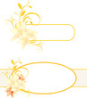 Frames with lilies and floral ornament