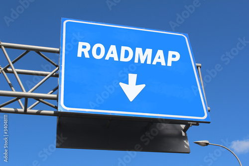 Photo: Highway sign - Roadmap Highway sign - Roadmap