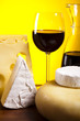 Cheese and red wine