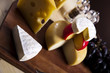 Cheese and grapes