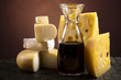 Cheese and red wine