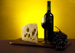 Wine and Cheese still life