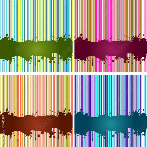 Illustration: retro striped retro striped