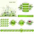 GUI widgets and web design elements set.