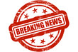 Sternen Stempel rot BREAKING NEWS