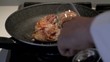 flame on the meat