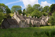Arlington Row in Bibury, Cotswolds, Gloucestershire, UK