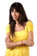 Beautiful brunette flirting Beautiful brunette flirting