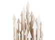 arrows on white background