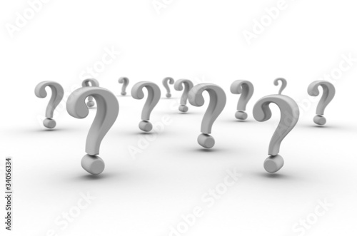 Photo: Question Marks 3d Question Marks 3d