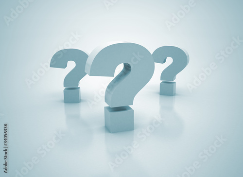 Photo: Question Marks - 3D Symbols Question Marks - 3D Symbols
