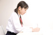 Photo: 塾で勉強する女子中学生 塾で勉強する女子中学生