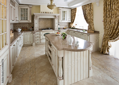 Photo: Interior of a table room in in classical style Interior of a table room in in classical style