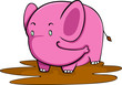 illustration pink Elephant .vector file illustration pink Elephant .vector file