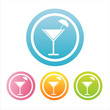 set of 4 colorful cocktail signs set of 4 colorful cocktail signs