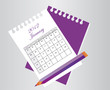 Vektor: Calendar Sheet 2012 January Calendar Sheet 2012 January