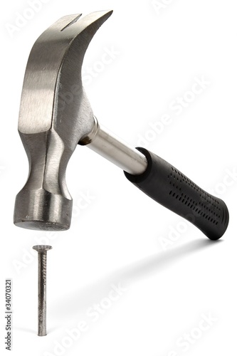 Photo: Hammer mit Nagel Hammer mit Nagel