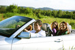 friends in car