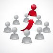 Vektor: concept business, ressources humaines, réussir concept business, ressources humaines, réussir