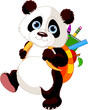 Cute panda go to school Cute panda go to school