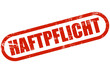 Grunge Stempel rot HAFTPFLICHT