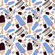 Ice Cream Seamless Background