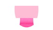 Pink letter flying in and filling the screen (with Matte)