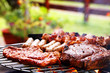 Grill mit Grillfleisch