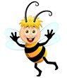 Ape Cartoon-Cute Cartoon Bee-Vector