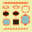 set of design elements in vintage style vectorized set of design elements in vintage style vectorized