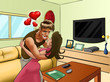 Romance in the living room