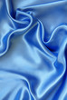 Smooth elegant blue silk as background Smooth elegant blue silk as background