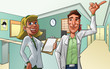 hospital and medics