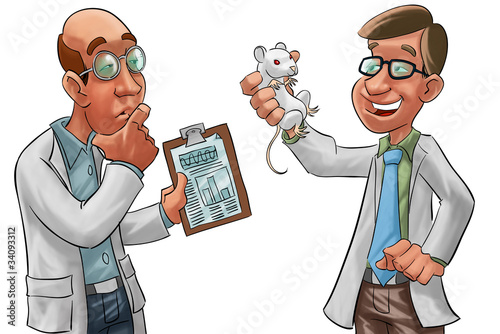 Illustration: scientists scientists