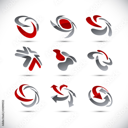 Vector: Company swirl signs. Company swirl signs.
