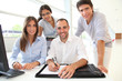 Group of young people in training course