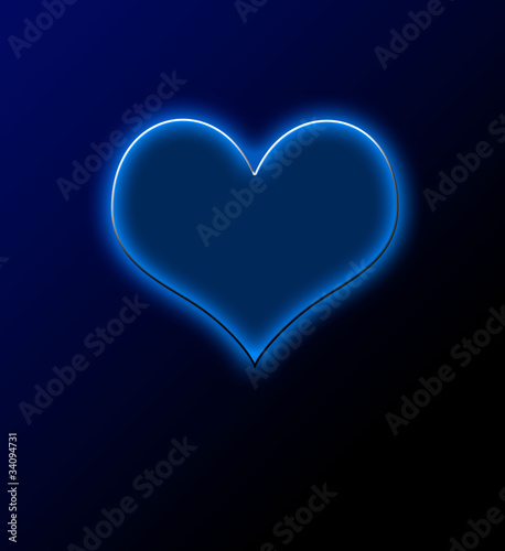 Illustration: Blue heart Blue heart