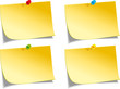 post-it jaune (v2) - 4 couleurs