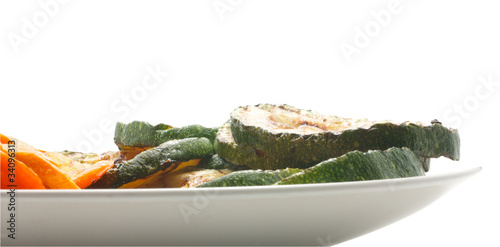 Photo: Grilled vegenables on а plate Grilled vegenables on а plate
