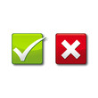coche, icone validation, refus