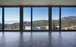 finestra con vista. stanza vuota finestra con vista. stanza vuota