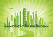 Green City. Urban background. Environment.