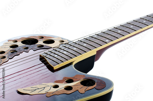 Photo: Electric guitar isolated on a white Electric guitar isolated on a white