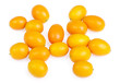 Group kumquat isolated on the white background Group kumquat isolated on the white background