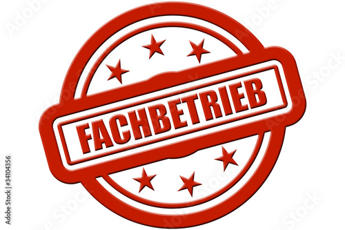 Illustration: Sternen Stempel rot rel FACHBETRIEB Sternen Stempel rot rel FACHBETRIEB