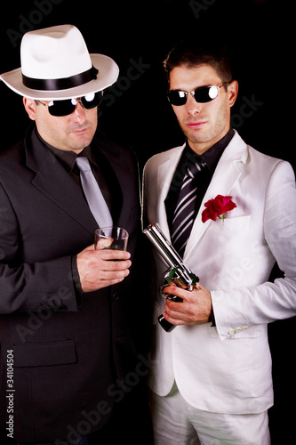 Photo: two gangsters two gangsters