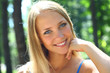 young beautiful blond female with long hair